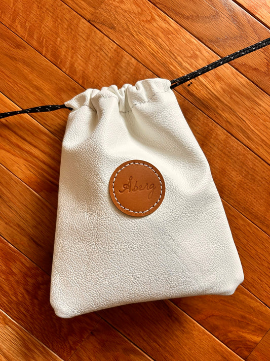 Valuables Pouch - White/Black